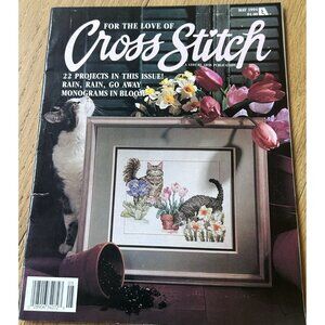 For The Love of Cross Stitch May 1994 Easter Bunny Spring Patterns 22 Projects